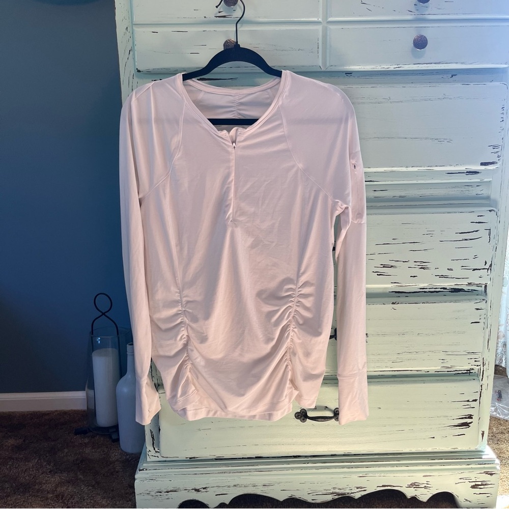 Athleta White Long Sleeve size large.